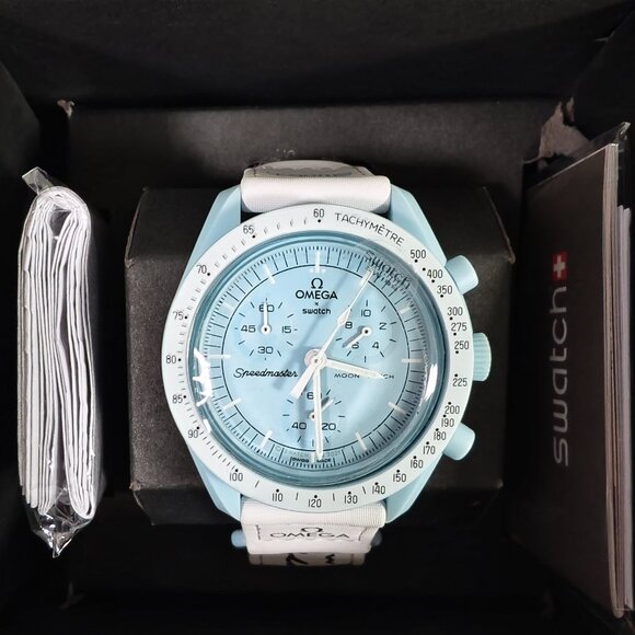 Swatch X Omega Bioceramic Moonswatch Mission To The Uranus Watch - Picture 3 of 5